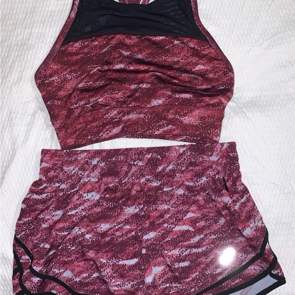 Women's ASICS Crossback Sports Bra & Shorts Size XS